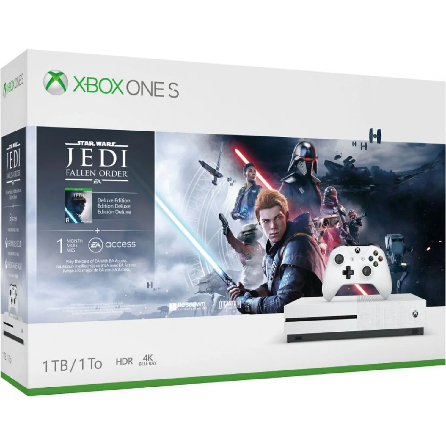  Microsoft Xbox One S Star Wars Jedi Fallen Order Bundle