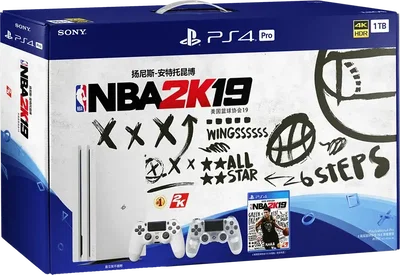 Sony PlayStation 4 Pro NBA 2k19 White Bundle