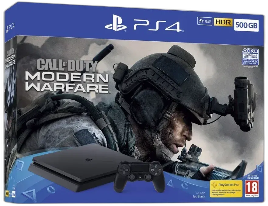 SONY PS4 SLIM, 500 GB,+ Call Of Duty Modern Warfare DOWNLOAD