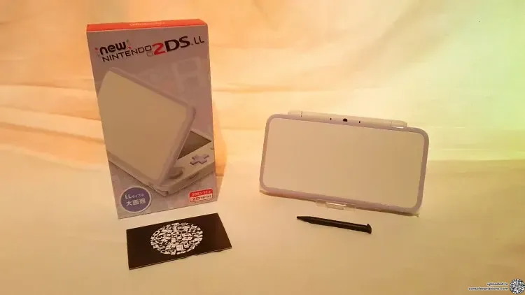 Consolevariations - New Nintendo 2DS LL White & Lavender Console