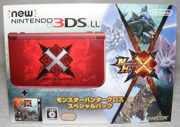  New Nintendo 3DS LL Monster Hunter X Red Console
