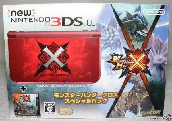 Consolevariations - New Nintendo 3DS LL Monster Hunter X Red
