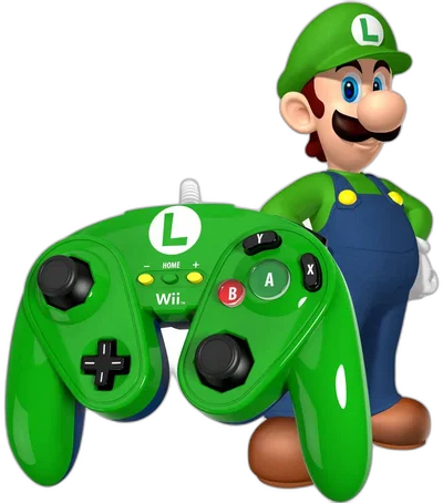 PDP Wii U Luigi Wired Fight Pad