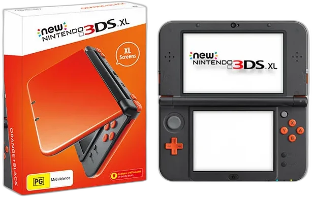  New Nintendo 3DS XL Limited Pack Orange + Black Console [EU]
