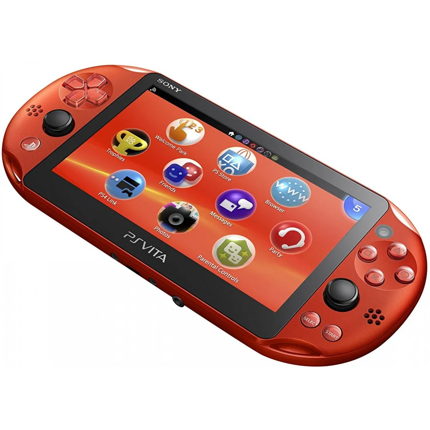 PlayStation Vita - vita メタリックレッド　送料無料　⑤ 新品 PlayStation Vita Wi-Fiモデル メタリック・レッド PCH