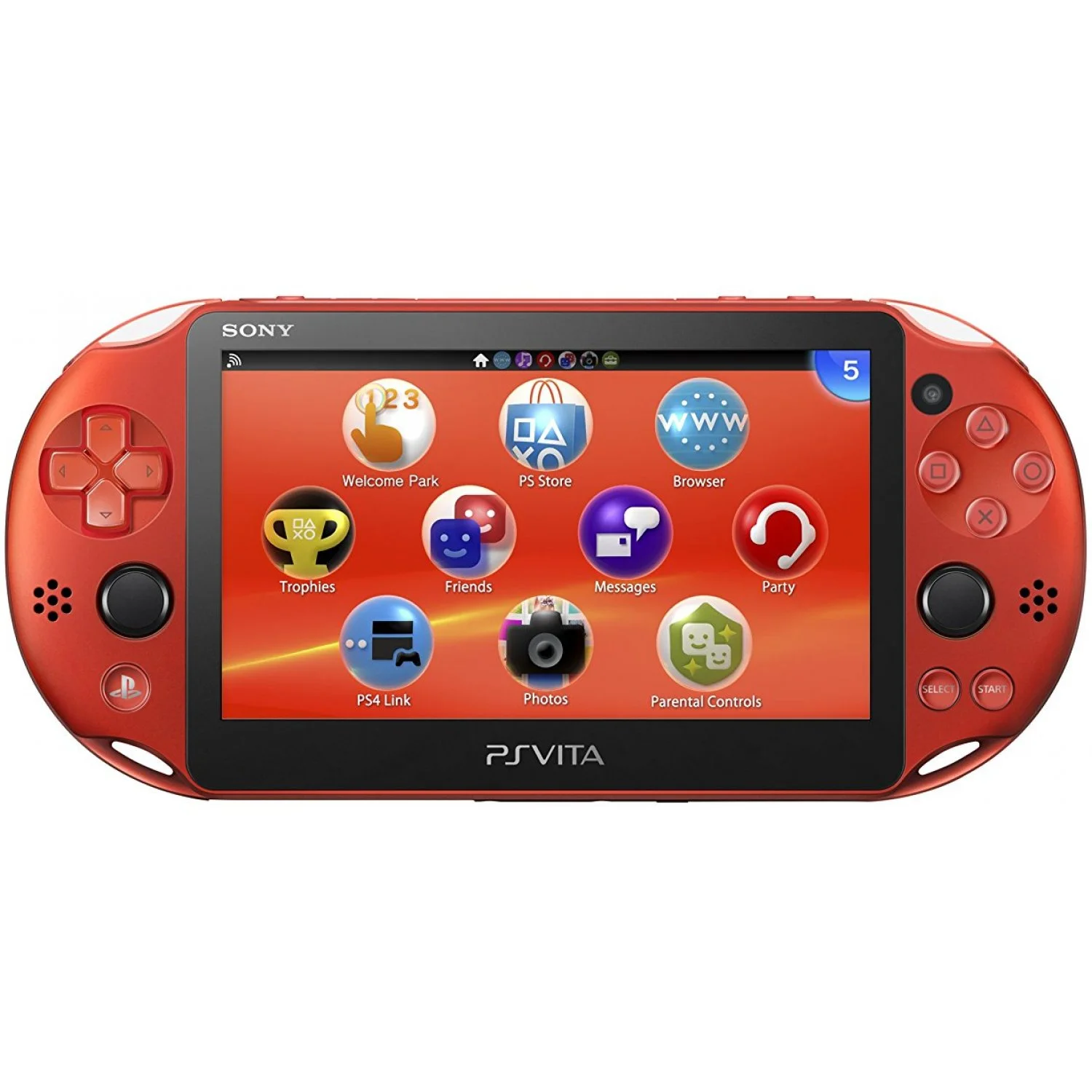 Sony PS Vita Slim Metallic Red Console