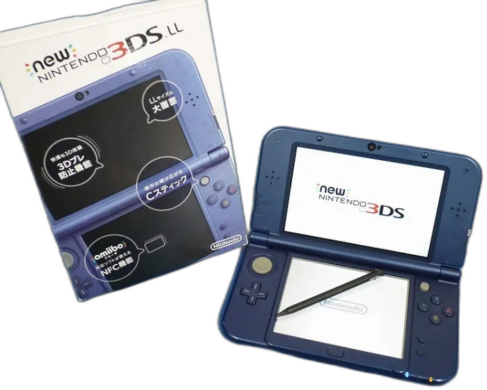 New Nintendo 3DS LL Metallic Blue Console - Consolevariations