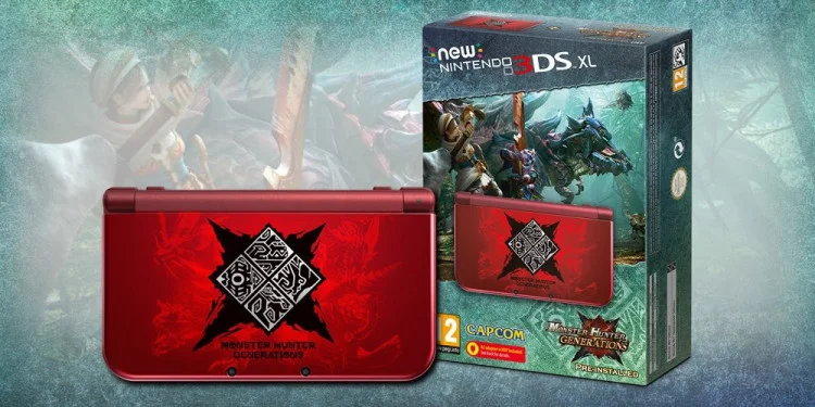  New Nintendo 3DS XL Monster Hunter Generations Red Console