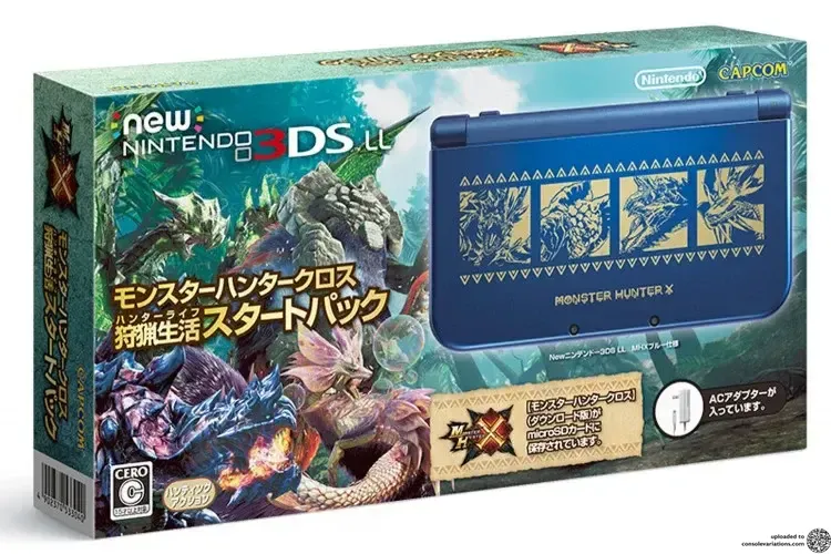 3DS&MHXのセット Consolevariations - New Nintendo 3DS XL Monster X Cross Starter