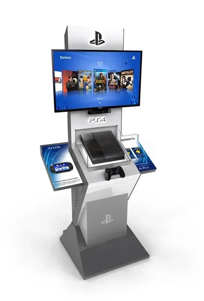 Sony Playstation 4 Silver Kiosk