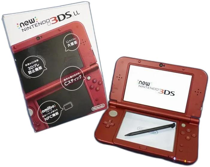 New Nintendo 3DS LL New Red Console