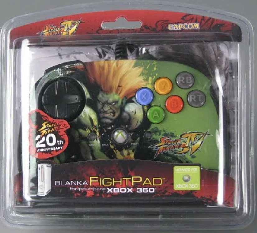  Microsoft Xbox 360 Street Fighter IV Blanka Fight Pad