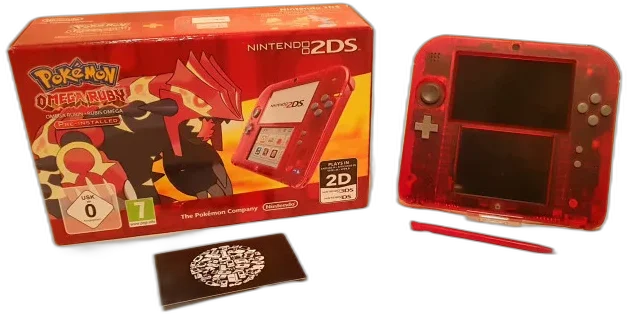  Nintendo 2DS Crystal Red Console