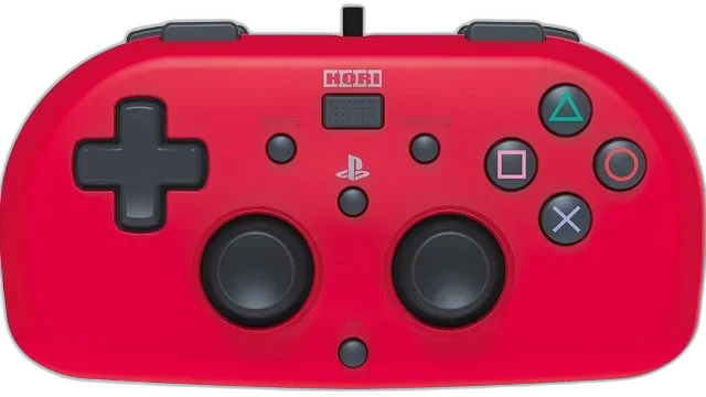  Hori PlayStation 4 Red Mini Wired Gamepad