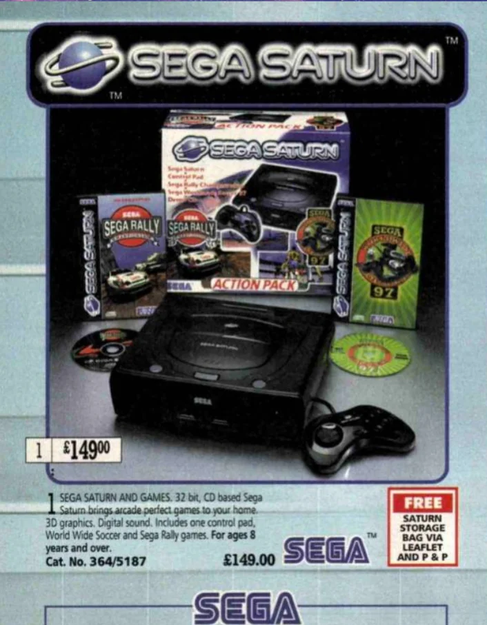  Sega Saturn Action Pack Bundle
