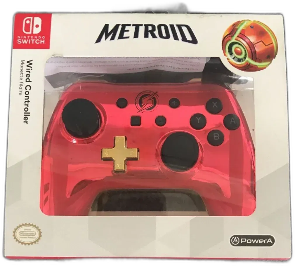 Power A Switch Metroid Chrome Controller Consolevariations