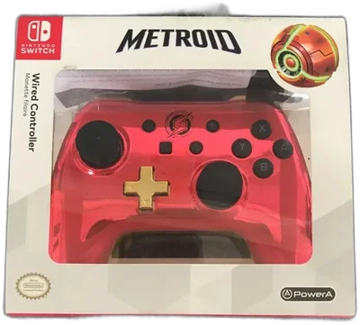 Power A Switch Metroid Chrome Controller