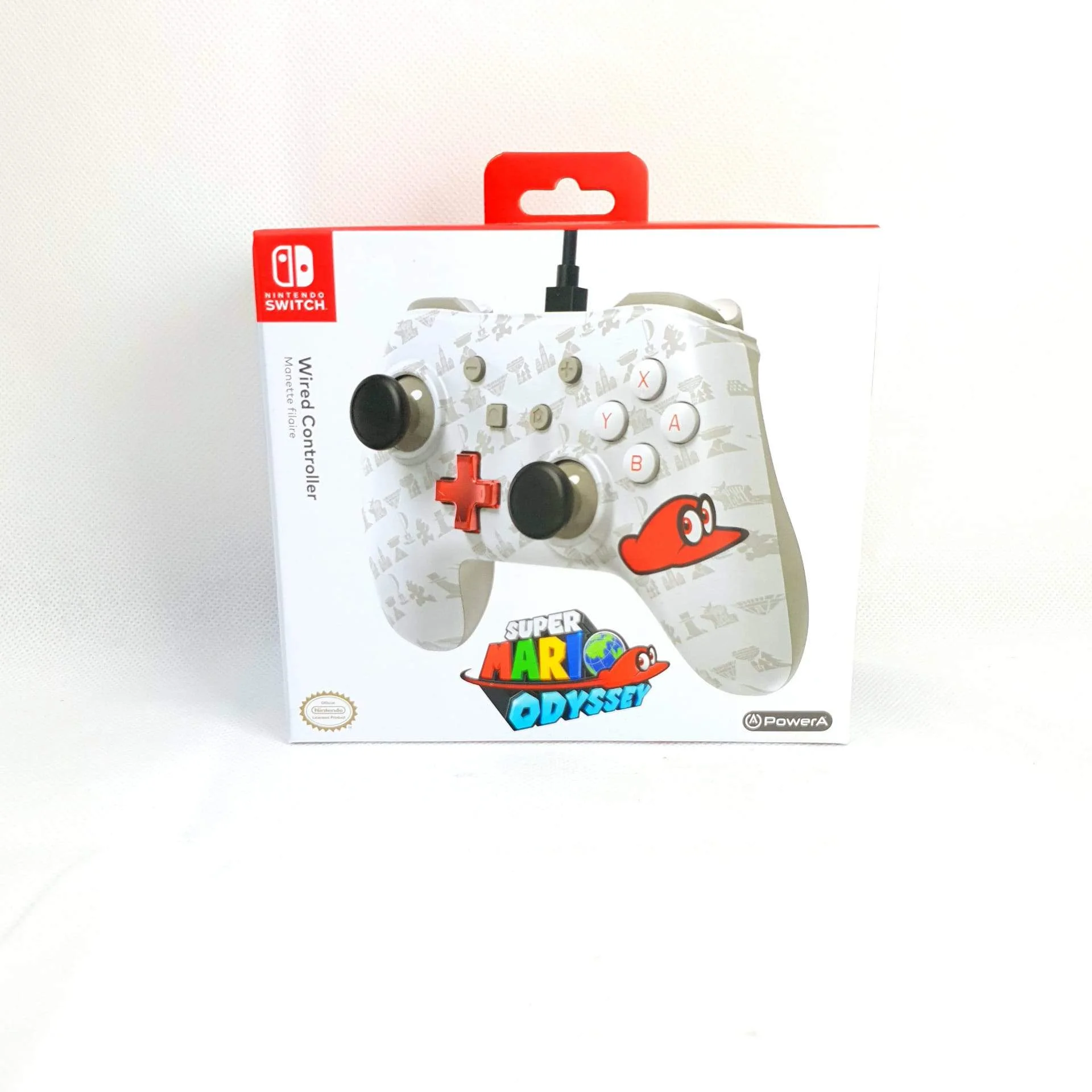  Power A Switch Super Mario Odyssey White Controller