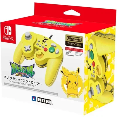 Hori Switch Pikachu Yellow GameCube Controller