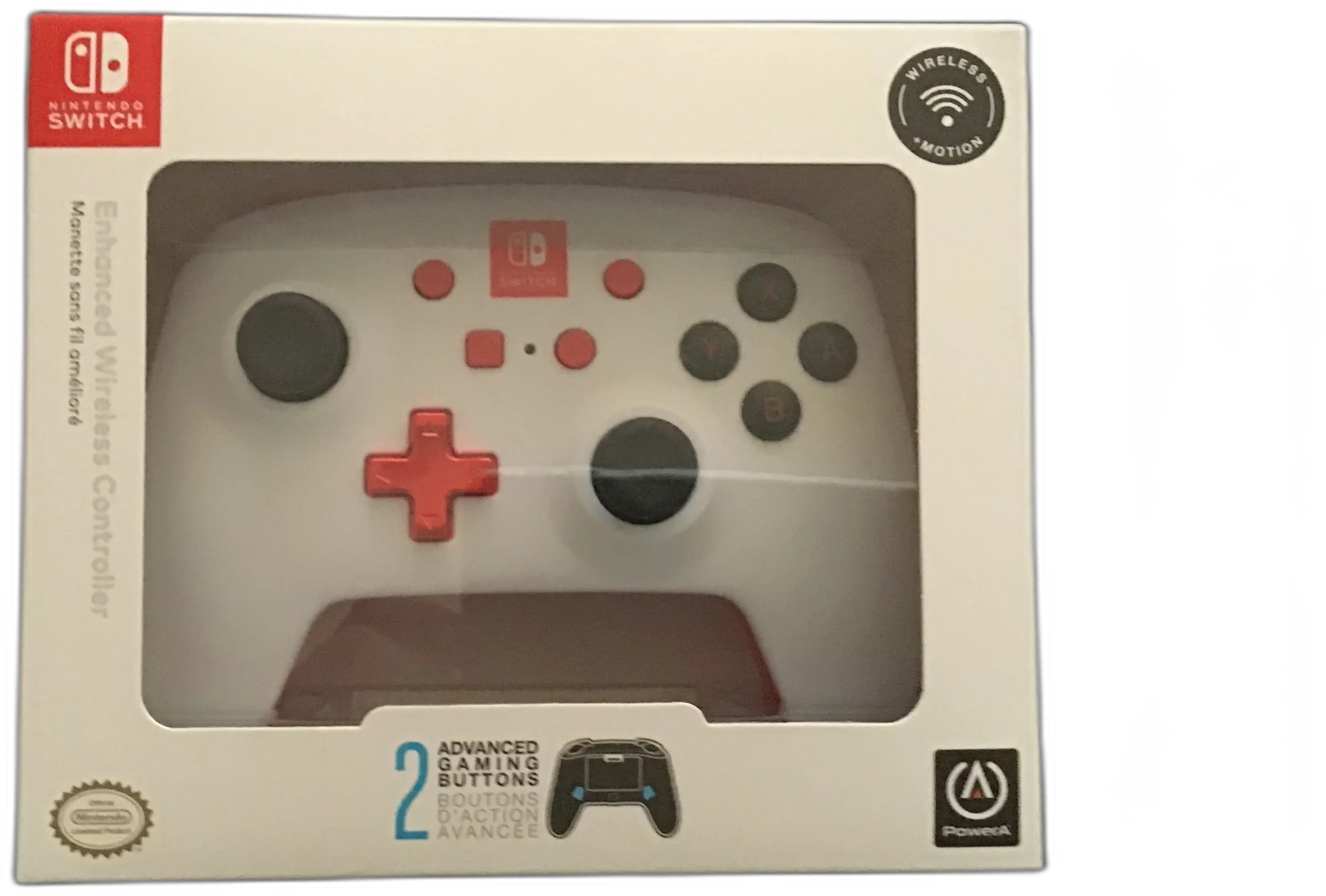  Power A Switch White Enhanced Wireless Controller