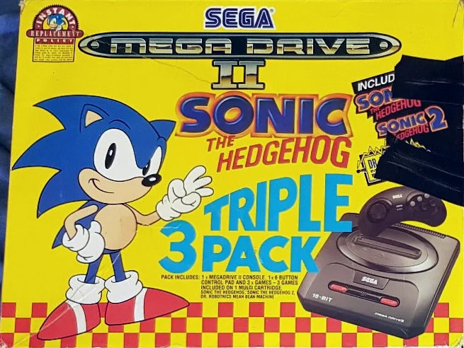  Sega Mega Drive II Sonic Triple Pack