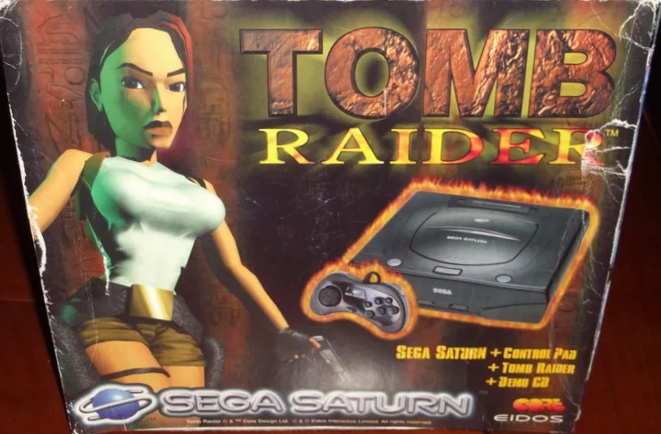  Sega Saturn Tomb Raider Bundle