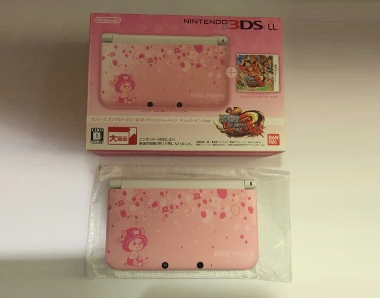  Nintendo 3DS LL One Piece Pink Console