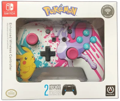 Power A Switch Pokemon Pikachu VS Mewtwo Wireless Controller