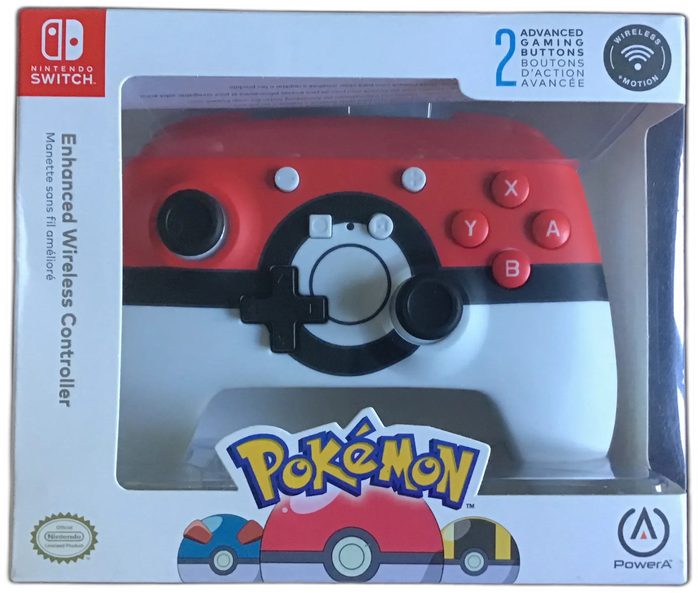 Power A Switch Pokemon Pokeball Enhanced Wireless Controller
