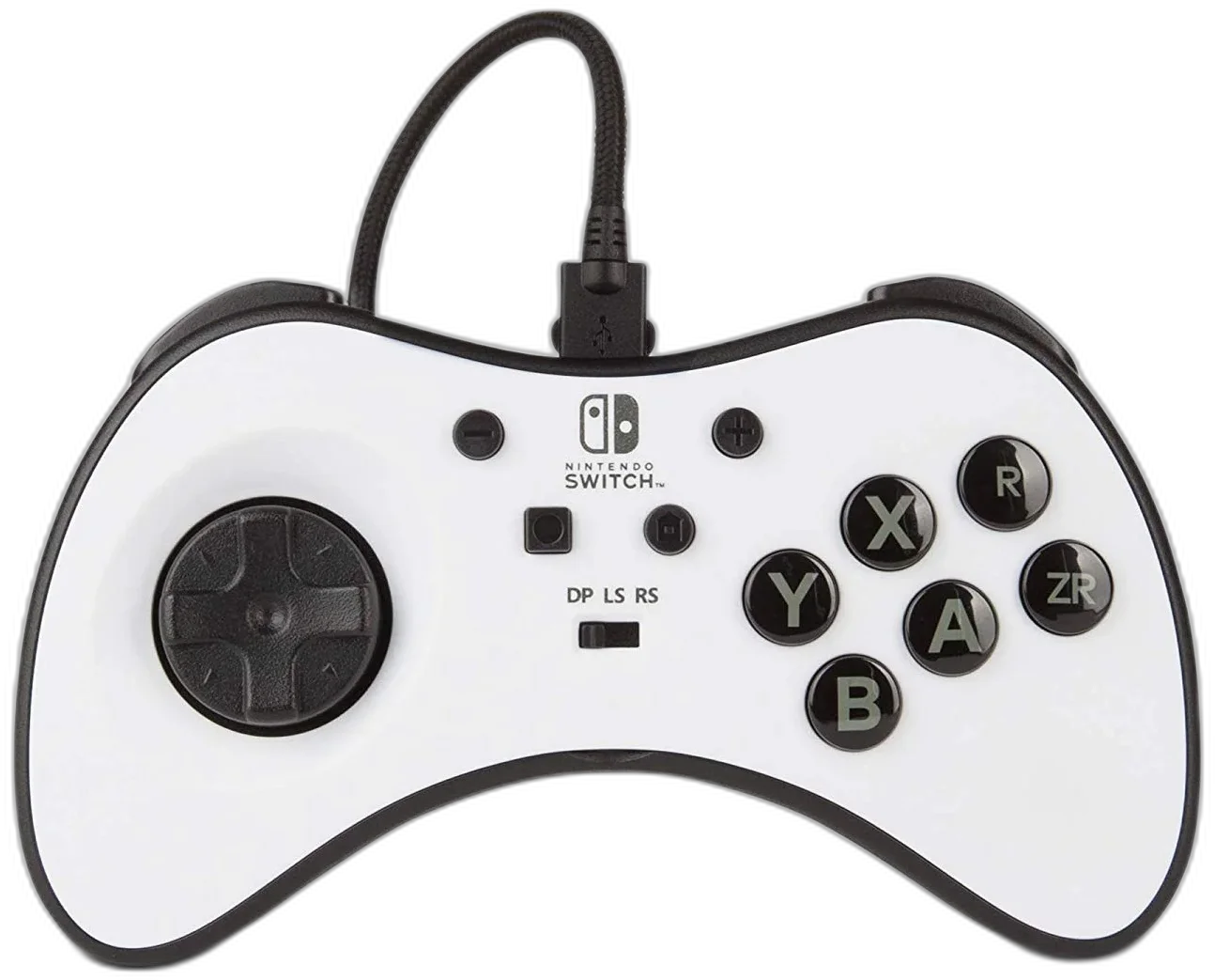  Power A Switch Fusion White Wired FightPad