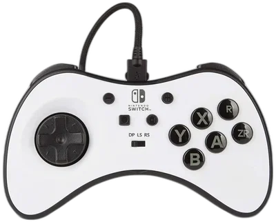 Power A Switch Fusion White Wired FightPad