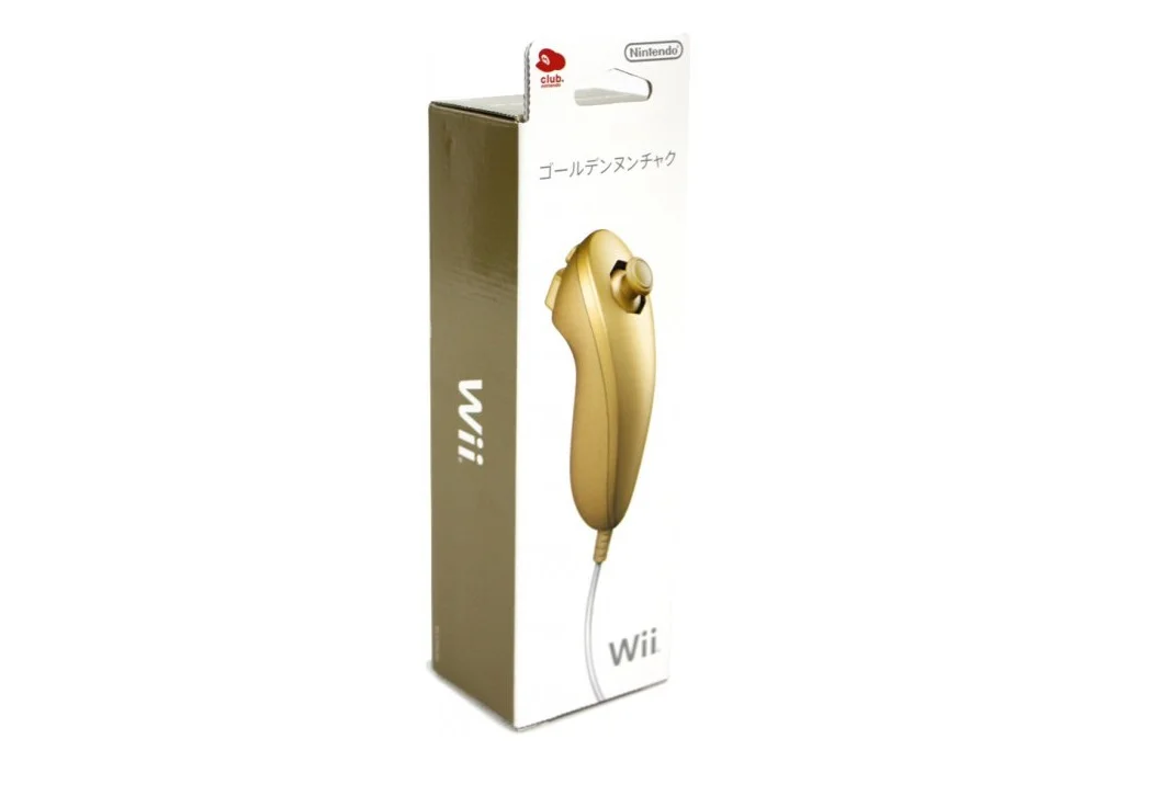  Nintendo Wii Golden Nunchuck