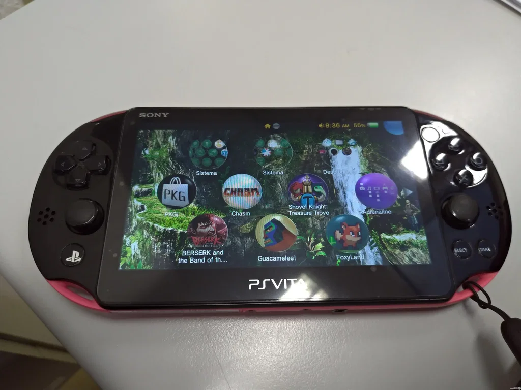 Consolevariations - Sony PS Vita Slim Pink and Black Console