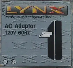 Atari Lynx AC Adapter [NA]