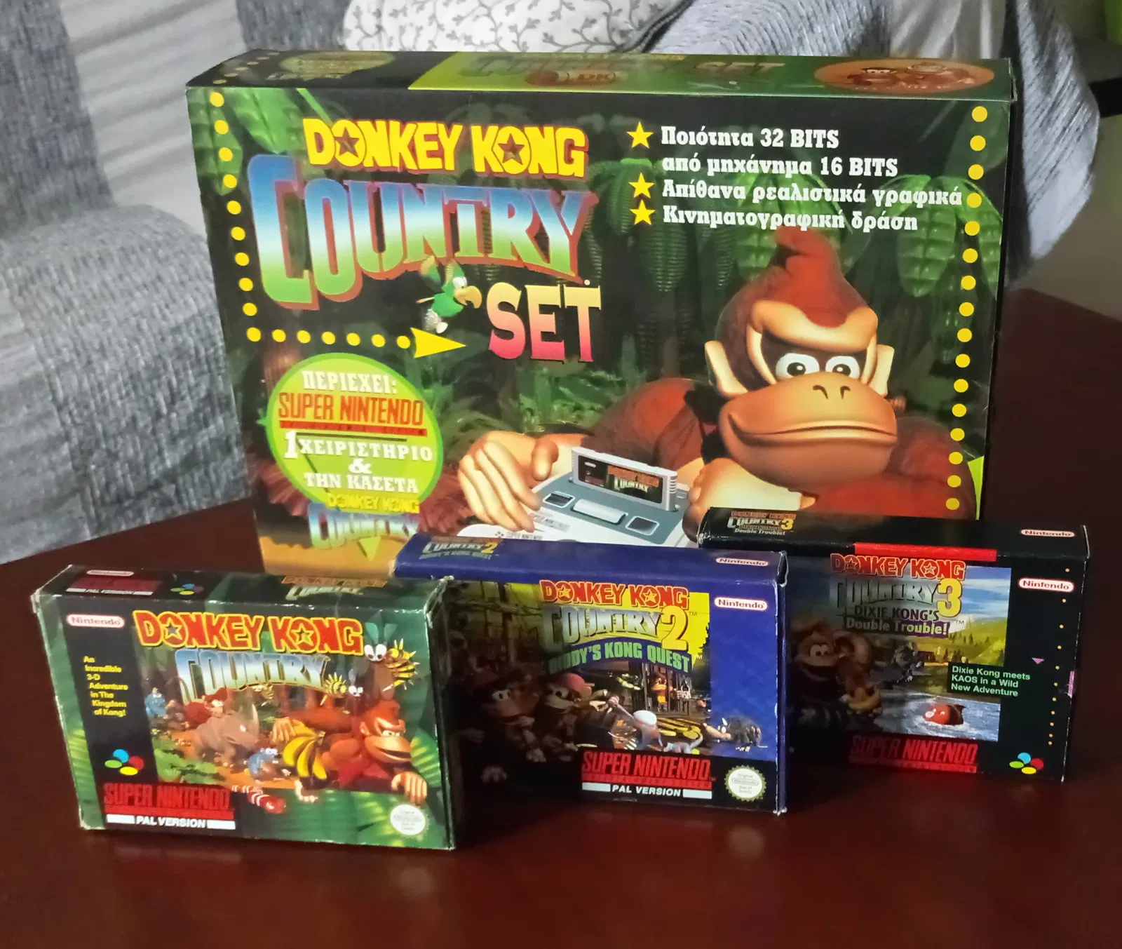 SNES Donkey Kong Country Set [GR] - Consolevariations