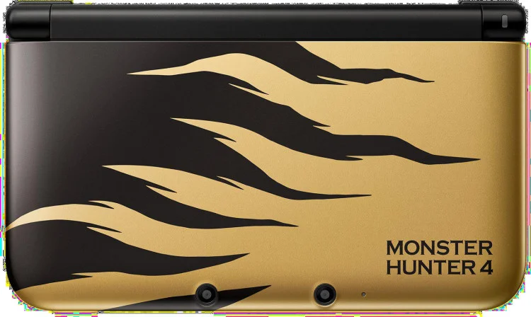  Nintendo 3DS LL Monster Hunter 4 Rajang Gold Console