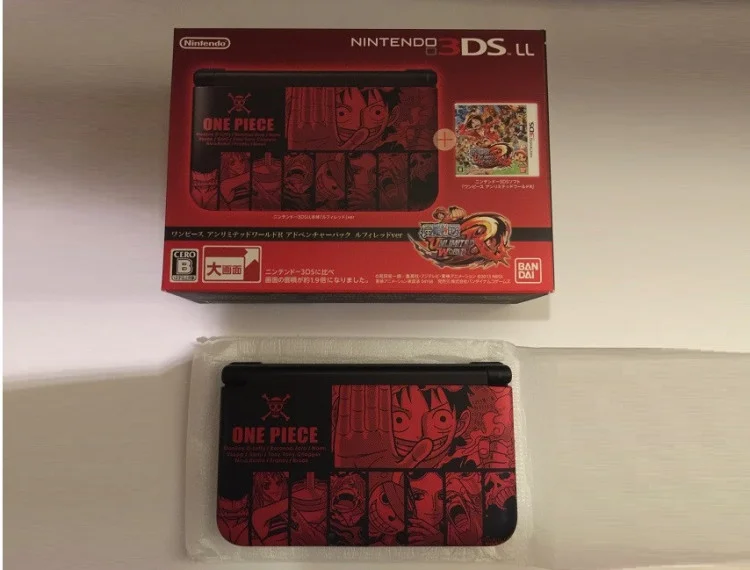  Nintendo 3DS LL One Piece Red Console