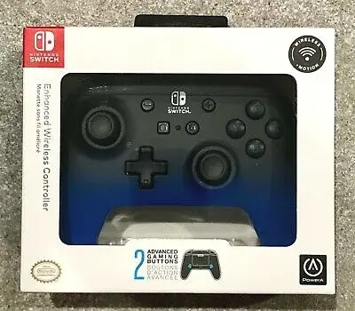 Power A Switch Blue & Black Enhanced Wireless Controller