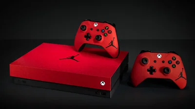 Microsoft Xbox One X Red Jordan Console