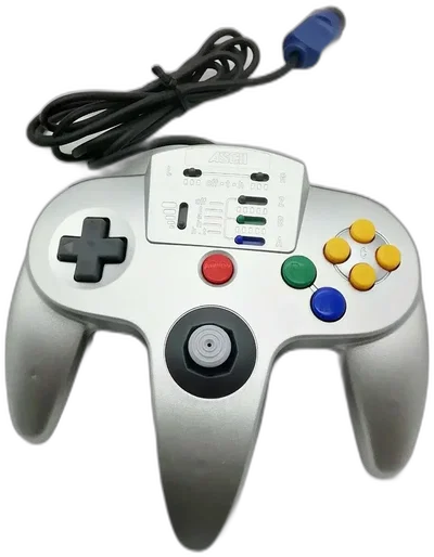 ASCII Nintendo 64 Pad Silver/Black Controller