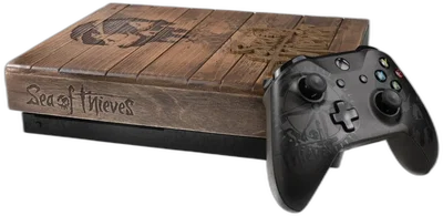 Microsoft Xbox One X Sea of Thieves Wooden Console