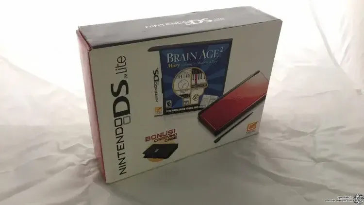 Consolevariations - Nintendo DS Lite Black & Crimson Red + Brain Age 2 ...