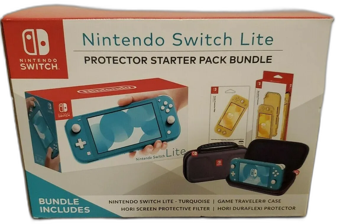  Nintendo Switch Lite Blue Pack Bundle