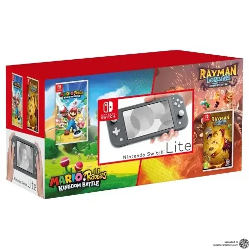 ラビッツ　Nintendo Switch Lite Consolevariations - Nintendo Switch Lite Grey Bundle Mario+Rabbids