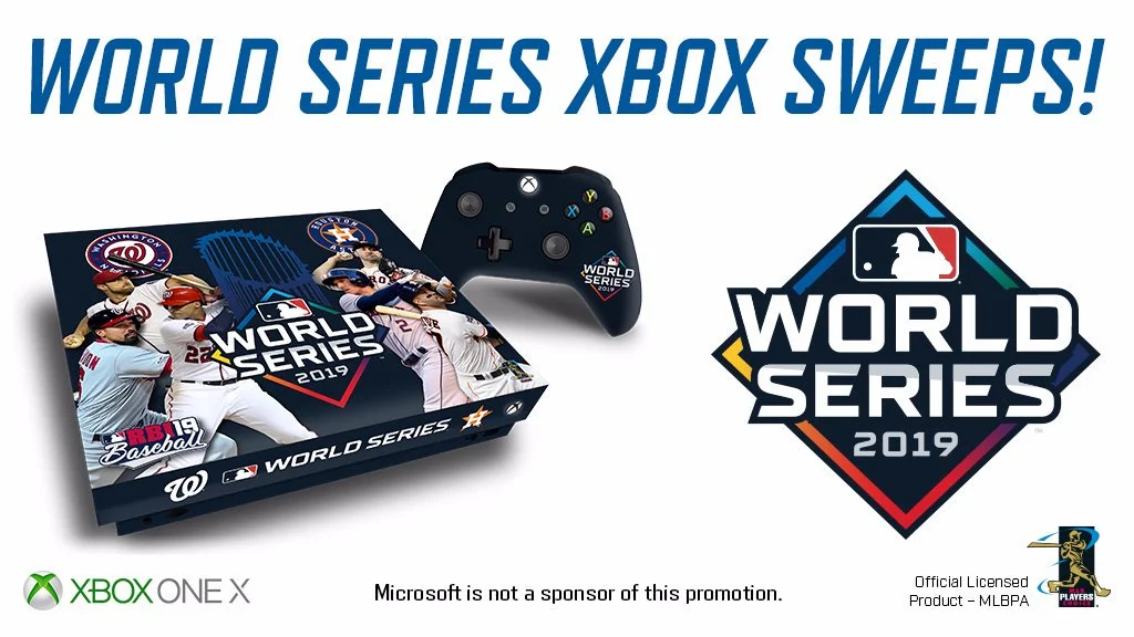  Microsoft Xbox One X MLB Baseball World Series 2019 Console