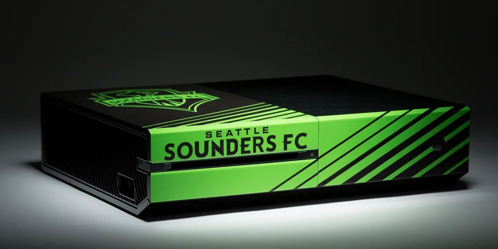  Microsoft Xbox One Seattle Sounders FC Logo Console