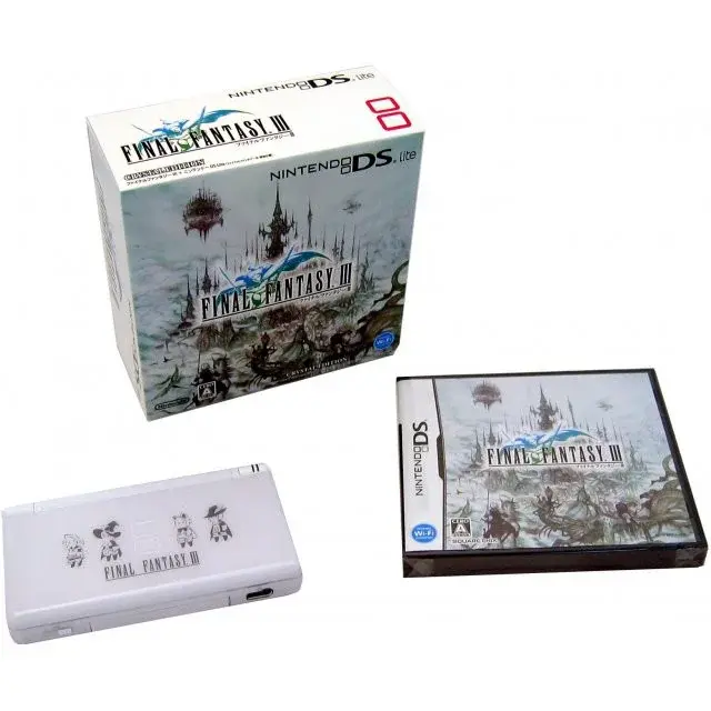 ニンテンドーDS LITE ファイナルファンタジーIII 特別仕様 Final Fantasy III Crystal Edition Nintendo DS Lite Japan FF3 game