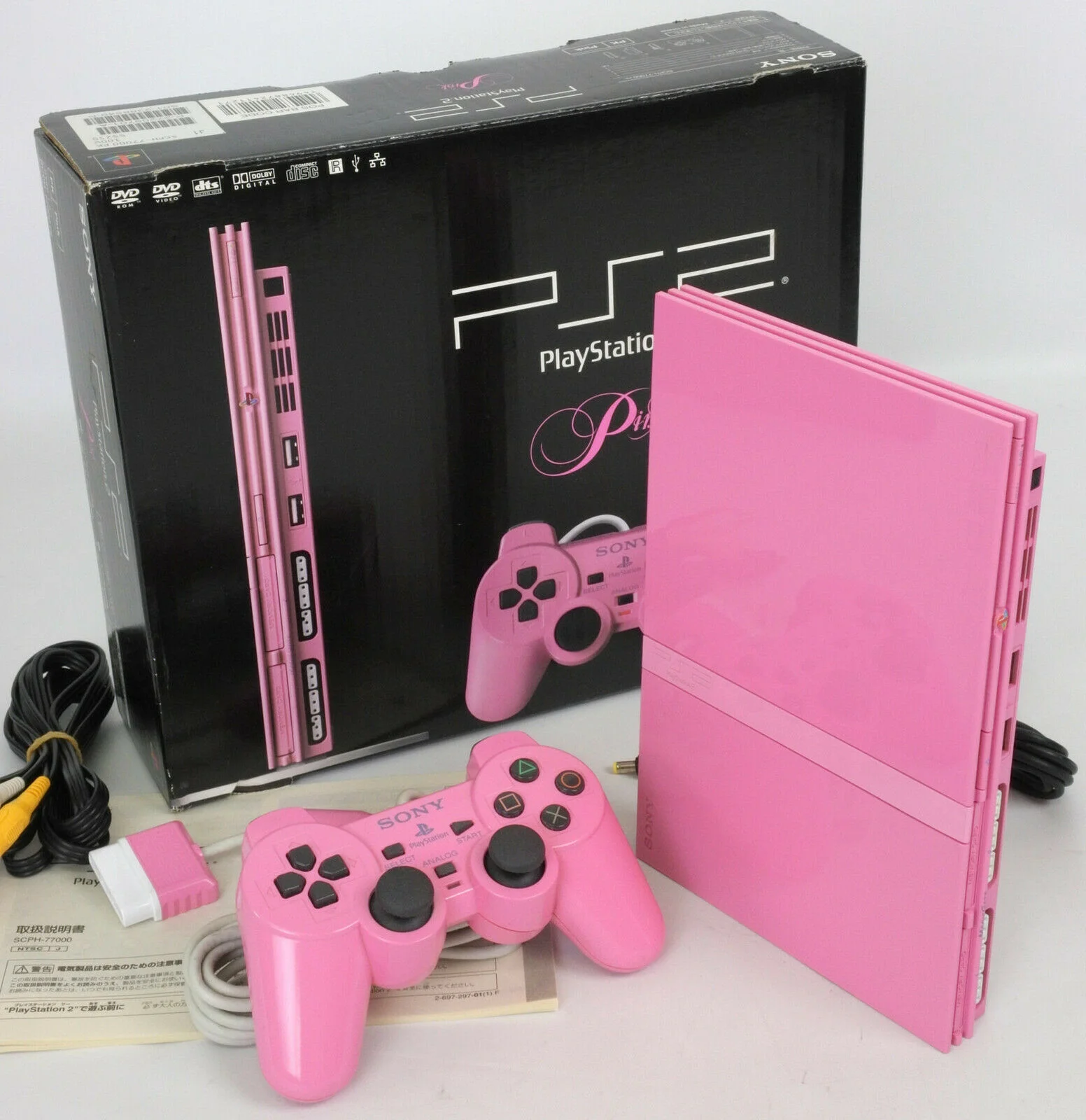  Sony PlayStation 2 Slim Pink Console [JP]