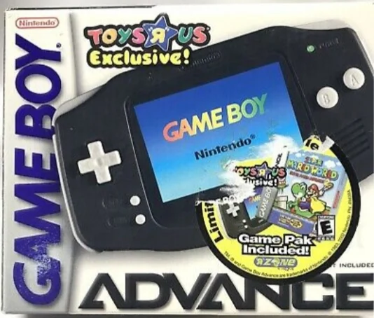  Nintendo Game Boy Advance Black Toys R Us Exclusive Super Mario Advance 2 Bundle