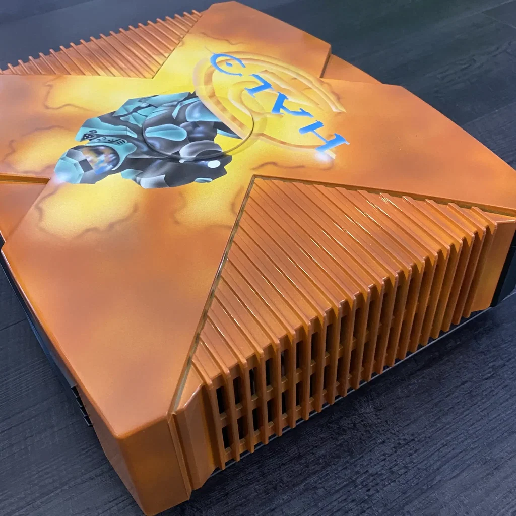 Consolevariations - Microsoft Xbox Halo 2 Orange Airbrush Console
